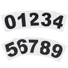 3″ Reflective Number Stickers 0-9, 2Set Mailbox Number Decals, Black