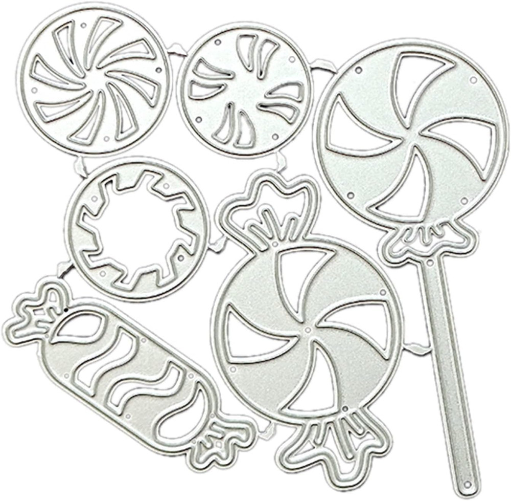 Lollipop Die Cuts for Card Making, Scrapbooking Die-Cuts, Candy Metal Cutting Di