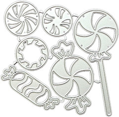 Lollipop Die Cuts for Card Making, Scrapbooking Die-Cuts, Candy Metal Cutting Di