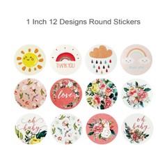 Wrapables 1 Inch Reward, Birthday, Thank You Stickers (1000pcs)​