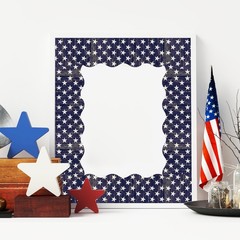 65.6 Ft Patriotic Bulletin Board Border Vintage Red White Blue Stars Stripes