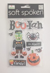 Halloween Trick Or Treat Candy Boo-Yah Scrapbooking Stickers By Soft Spoken