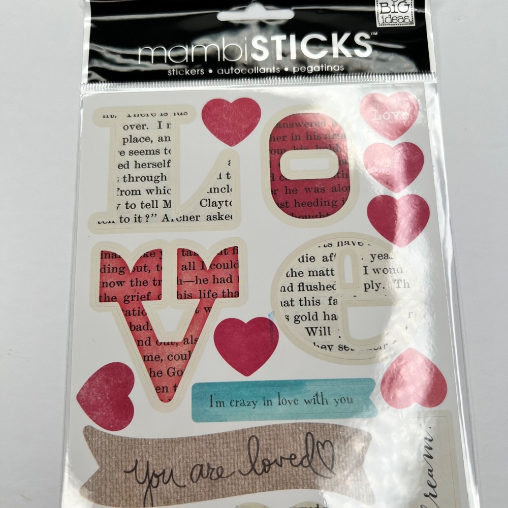 Mambi Sticks Package of Stickers You Choose Your Package Scrapbooking