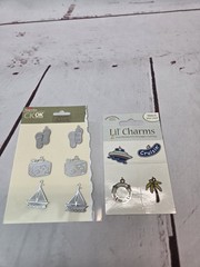Assorted Brands Stickers And Charms Lot Vacation Tropical Beach Summer 2000s NEW
