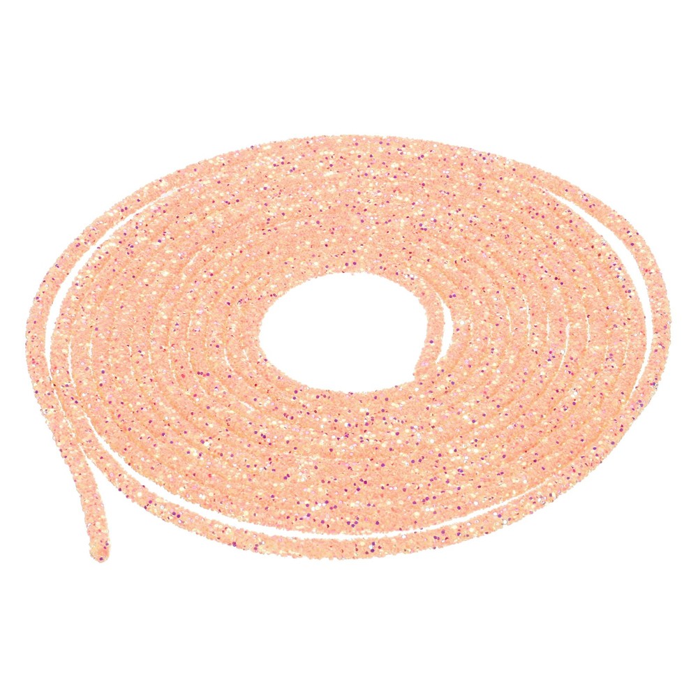 5 Yard 6mm Glitter Sequins Rope Sequins Rhinestone Cord Pink