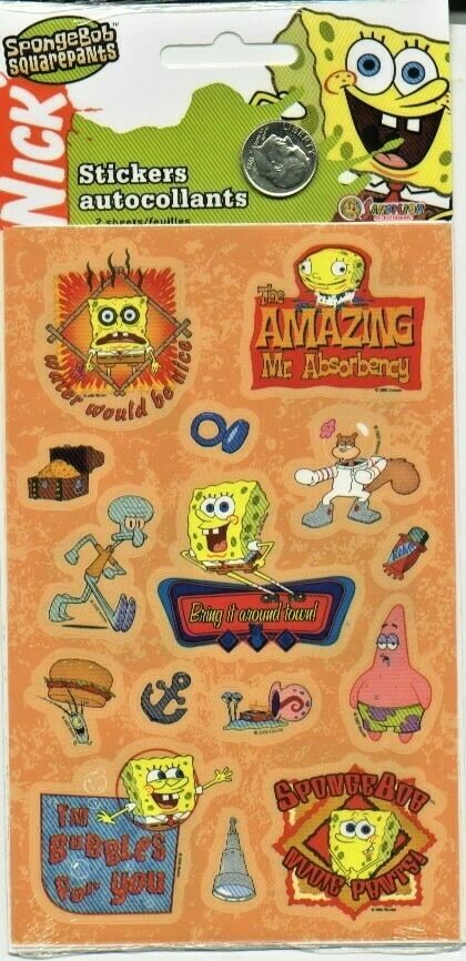 SpongeBob Squarepants Sandylion Stickers – Patrick, Squidward, Plankton, Gary