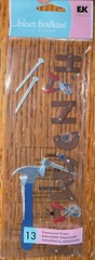 RARE Jolees Handyman Title Tools Hammer Screws Nails Pliers Scrapbook Stickers
