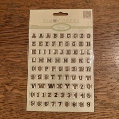 K & Company Tim Coffey Vintage Alphabet And Numbers 80+ Pieces *NEW Sealed Sport