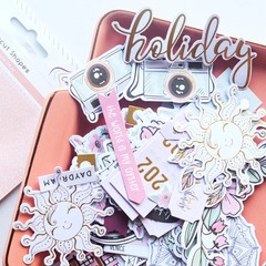 Creative Path 134pcs Paper Diecuts Ephemera Scrapbooking Die Cut Shapes