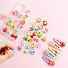 120PCS Mixed Colors Slime Charms Cute 0.6 inch to 1 inch,