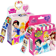2 Pack Princess Stickers, 20 Designs, 400 Self Adhesive Roll Stickers