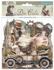 Stamperia VOYAGES FANTASTIQUES Die Cuts Chipboard Adventure 37/pk DFLDC127