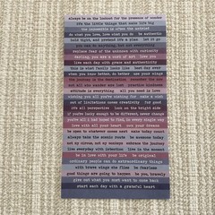 Inspirational Text Stickers, Motivational Phrase Quote Small Talk Set, 4 Sheets