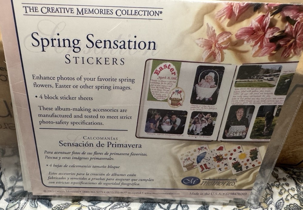 Creative Memories Spring Sensation Sticker Pack 2003 – Made In The USA