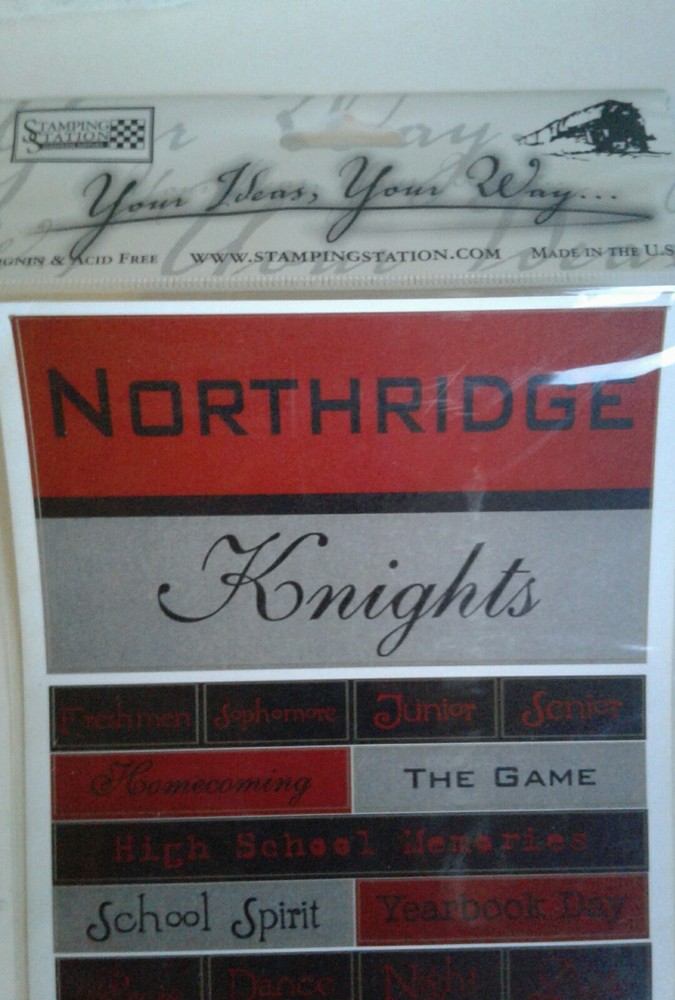 Stamping Station Northridge High school Utah School Spirit Stickers