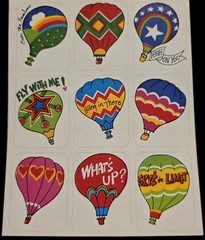 Massive Lot Of Vintage Stickers 18 Sheets -Hallmark AGC Gibson- Letters Sayings