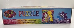 Lisa Frank Vintage Rainbow Matinee Cat/Dog 48 piece Puzzle w/Box SEALED BAG 2014