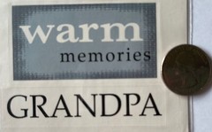 FAMILY Expressions Stickers(8pc) Element•Home•Grandpa•Grandma •Memories•Treasure