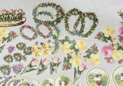 2019 Anna Griffin AG708 «VINTAGE BUNNY DIECUTS» Easter with Folio Box 253-Pcs