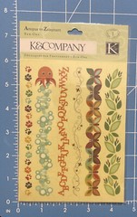 K & COMPANY Rub-Ons Actopus to Zelephant BORDERS Short Animal Theme