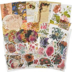 Vintage Scrapbooking Supplies Kit Vintage Stickers for Scrapbooking Journaling A