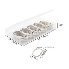 Silver Paper Clips, Jumbo/Large, Non-Skid and Smooth, 50 Clips/Box Silver