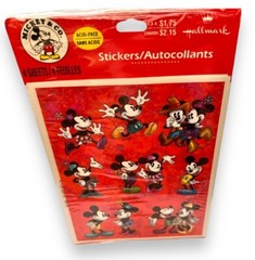 Mickey-Minnie Mouse Mickey & Co Stickers 4 Sheets Sealed ‘85 Hallmark-NEW