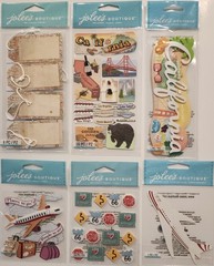 Lot of 16 JOLEE’S BOUTIQUE Dimensional Scrapbooking Stickers TRAVEL DESTINATIONS
