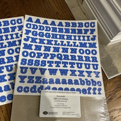 Creative Memories Letter Alphabet ABC Periwinkle 5 Sets plus Orange Black Multi