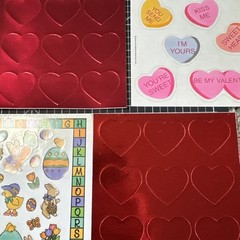 Vintage Sticker Lot Valentines Easter 6 Sheets AGC, Gibson, Hallmark, etc