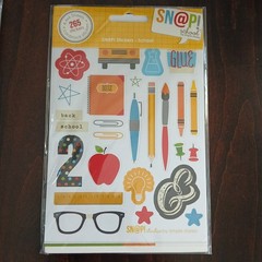 Simple Stories, SN@P Studio, School Days, Stickers & 24 4×6 Cards, 2 Packs, New