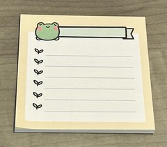 New Paper Kuma Co Frog Sticky Notes Notepad PaperKumaCo