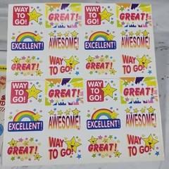Reward Stickers Lot Of 4 Sheets Great Awesome Proud Of You Homework Chore Chart
