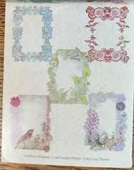 K&Company Jubilee Acetate Frames Flowers Swirls Scrapbook Pictures Over Lay