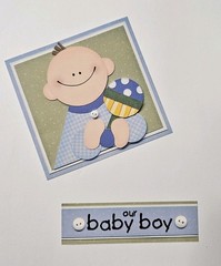 Pebbles Inc Baby Boy Cardstock Stickers Our Baby Boy Label Rattle Button SnipIts