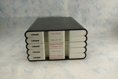 Vintage Black White Letraset Hard Case (only) for Dry-Transfer Lettering