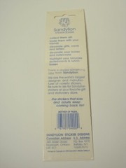 Vintage 1990 Sandylion Mother of Pearl Holiday Christmas Santa Stickers *SEALED*