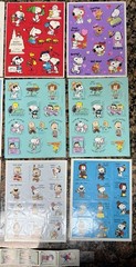 Lot of 1 3 Vintage Snoopy and Woodstock Stickers – The Peanuts Gang