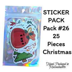 STICKER PACK – Pack #26 – 25 Pieces – Christmas