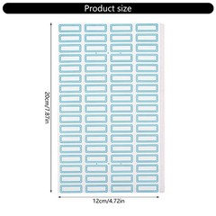 50 Sheets Writeable Labels Sticker Adhesive Sticker Small Blank Sticker for Home