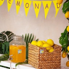 Lemon Stickers 1.5 Inch 500 Pcs Thank You Small Business Labels for Cups