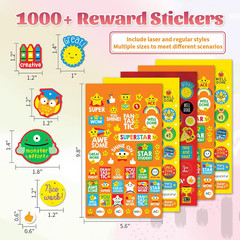 1000+ Pieces Rewards Stickers for Students, Teacher Encouraging School Classroom