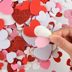 350 Pcs Foam Heart Stickers Colorful Self Adhesive for Valentine’S Day Decor