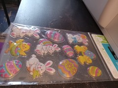 10 pkgs Vintage Dimensional Easter Stickers Stickety-Doo-Da(Am. Greetin& Walmart