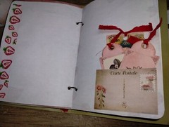 Cute Vintage Strawberry Junk Journal Scrapbook USA Seller