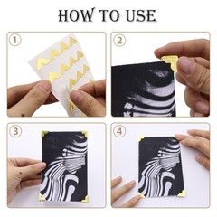 240 Pieces Photo Corners Self Adhesive Photo Corner Stickers, Picture Mounting C