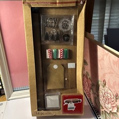 Recollections Make It Christmas Wrap Kit Vintage Scrapbook 14 Pcs Craft Gifts