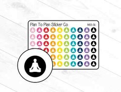1483-36~~Yoga Icon Planner Stickers.