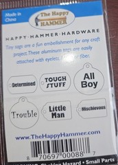 ALL BOY Aluminum TINY TAGS (6pc)The Happy Hammer
