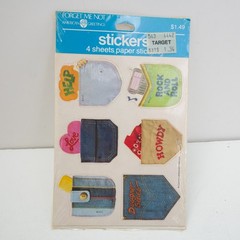 1983 AGC Pockets Stickers Designer Jeans Pocket Original Unopened Package USA